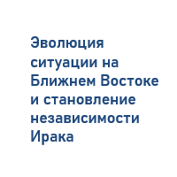 Эволюция ситуации на Ближнем Востоке 